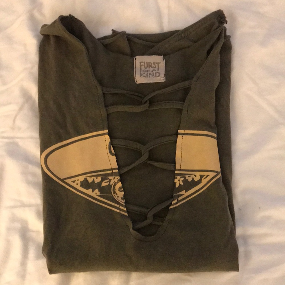 Vintage Lace Up Oversized T